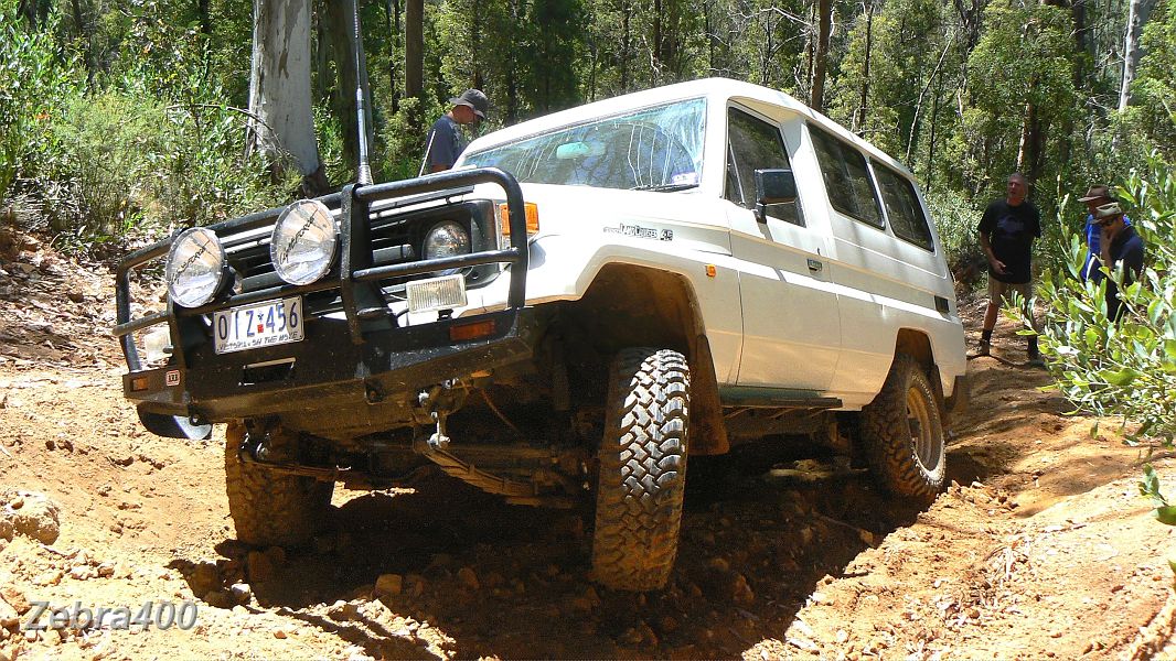 16-Rhino waits to be recovered on a steep section of Shady Creek Track.JPG - 16-Rhino waits to be recovered on a steep section of Shady Creek Track